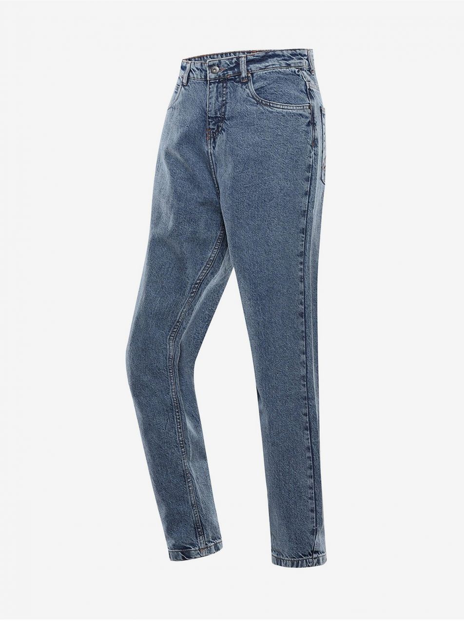 Modré dámske slim fit rifle NAX BRUWA