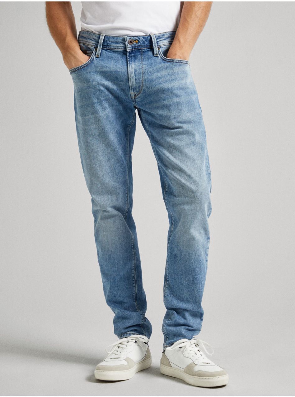Svetlomodré pánske straight fit džínsy Pepe Jeans
