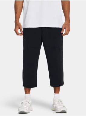 Čierne športové nohavice Under Armour Unstoppable Flc Baggy Crop