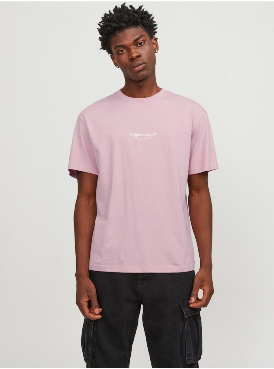 Svetloružové pánske tričko Jack & Jones Vesterbro