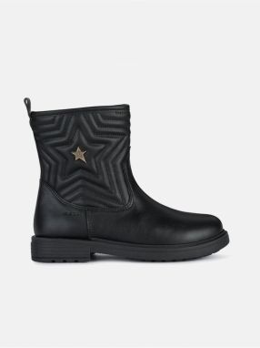 Čierna dievčenská členková obuv Geox Eclair