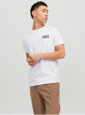 Biele pánske tričko Jack & Jones