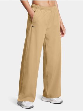 Športové nohavice Under Armour UA Rival Wide Leg Pant-BRN