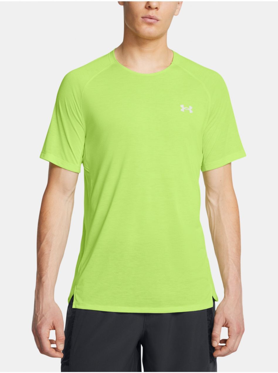Pánske tričko Under Armour UA TRAIL RUN SHORTSLEEVE-GRN