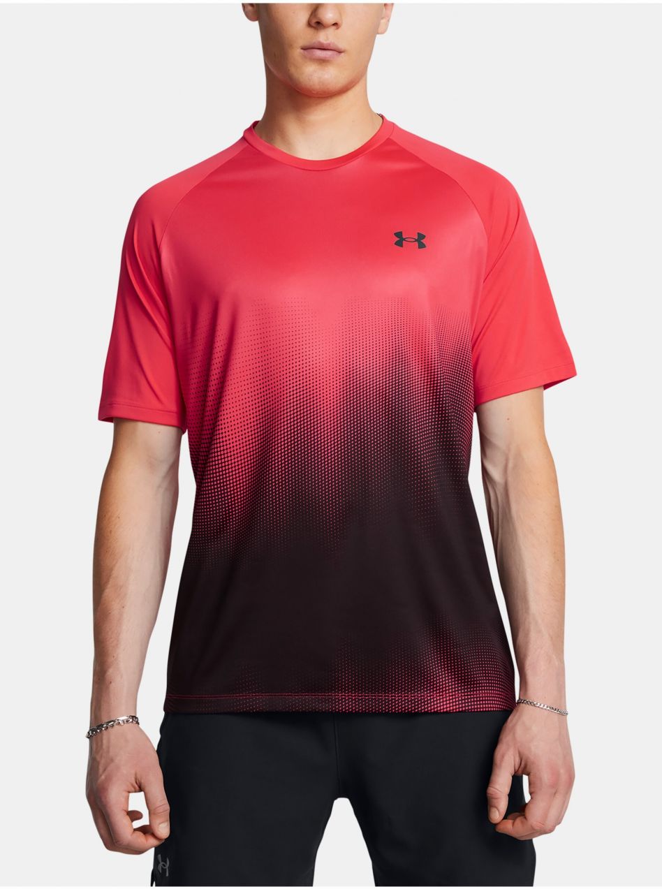 Pánske tričko Under Armour UA Tech Fade SS-RED