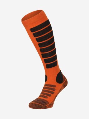 Športové podkolienky z merino wool ALPINE PRE RODE neon shocking orange