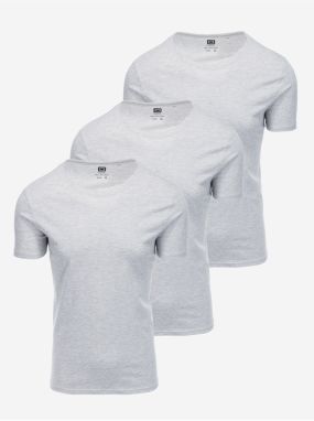 Súprava troch tričiek v šedej farbe Ombre Clothing