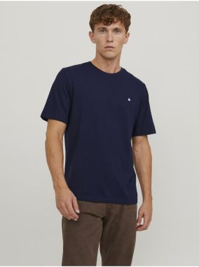 Tmavomodré pánske tričko Jack & Jones Paulos