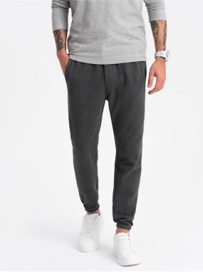 Tmavosivé pánske tepláky Ombre Clothing CARROT