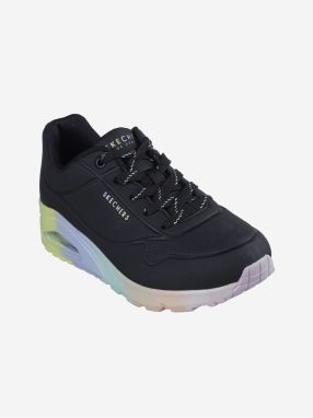 Čierne dámske tenisky Skechers Uno - Rainbow Souls