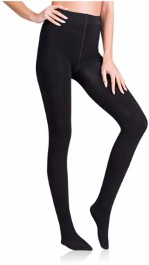 FLEECE COTTON 100 DEN - Nepriehľadné pančuchové nohavice - čierna