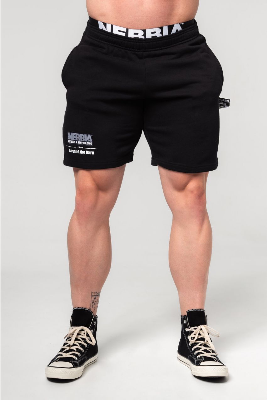 Teplákové kraťasy GYM BRO 352 M, black