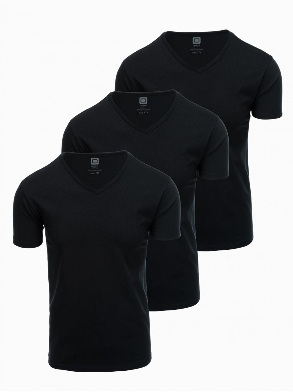 Pánske tričko bez potlače - mix 3 pcs Z29 Ombre Clothing