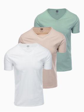Pánske tričko bez potlače - mix 3 pcs Z29 Ombre Clothing