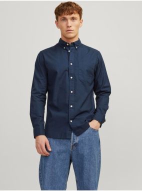 Tmavomodrá pánska košeľa Jack & Jones Brook