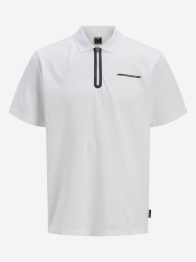 Biele pánske polo tričko Jack & Jones Fusion