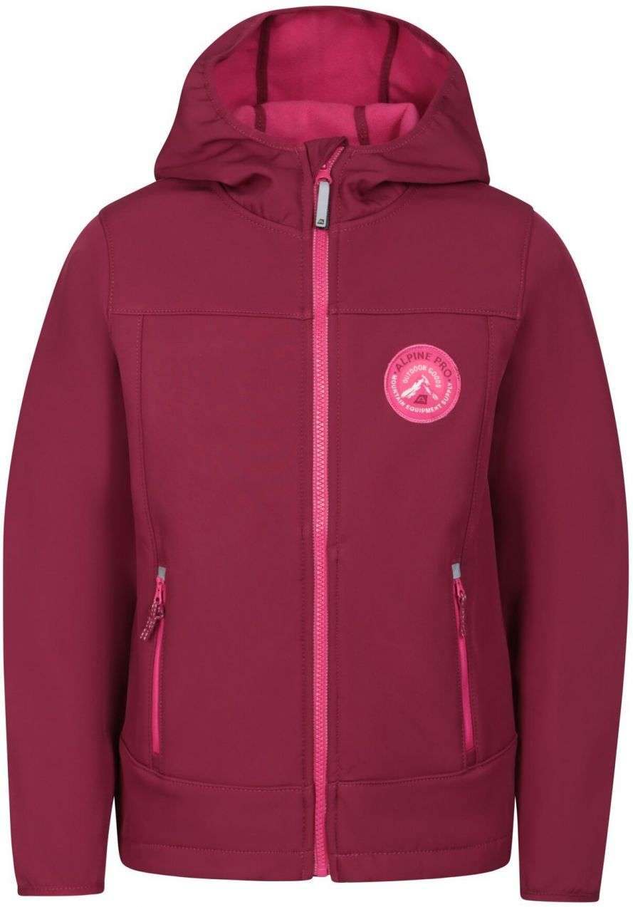 Detská softshellová bunda s membránou ALPINE PRE OMANO anemone