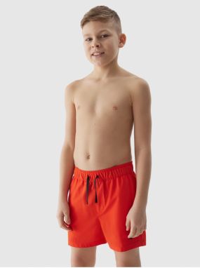 Chlapčenské plážové šortky typu boardshorts 4F - červené Veľkosť: