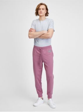 Ružové pánske tepláky jogger french terry GAP