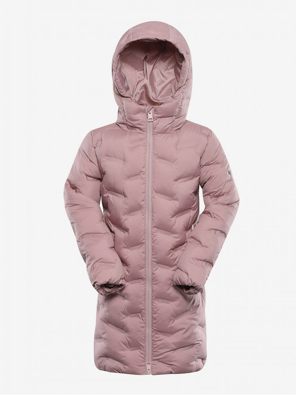 Ružový dievčenský Hi-Therm kabát s impregnáciou Alpine Pro Awedo