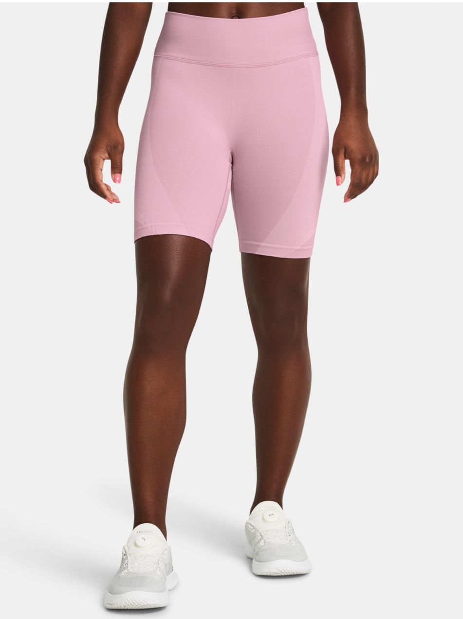 Ružové športové kraťasy Under Armour Vanish Elite Seamless Short