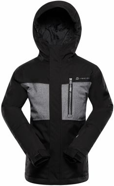Detská lyžiarska bunda s membránou ptx snow ALPINE PRE COMEDO black