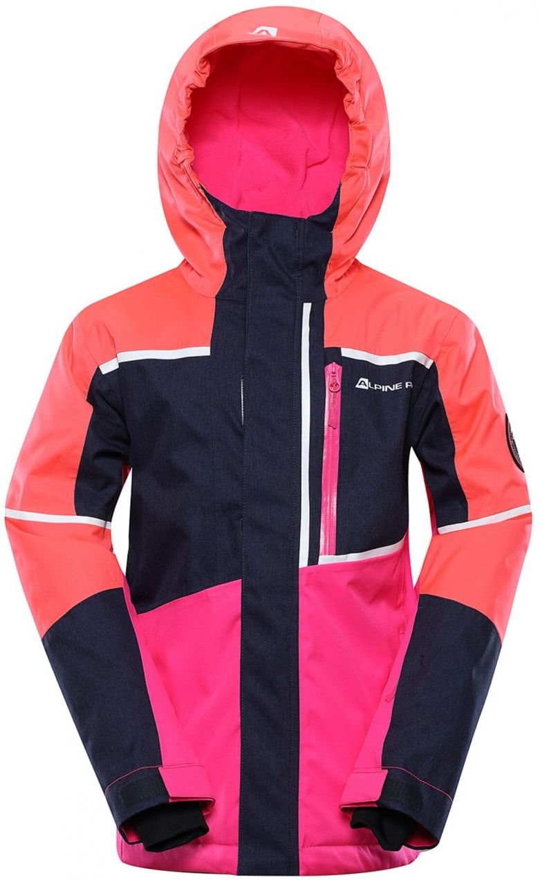 Detská lyžiarska bunda s membránou ptx ALPINE PRE MELEFO diva pink