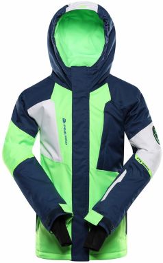 Detská lyžiarska bunda s membránou ptx snow ALPINE PRE DEARO neon green gecko