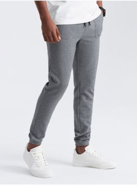 Šedé pánske tepláky Ombre Clothing