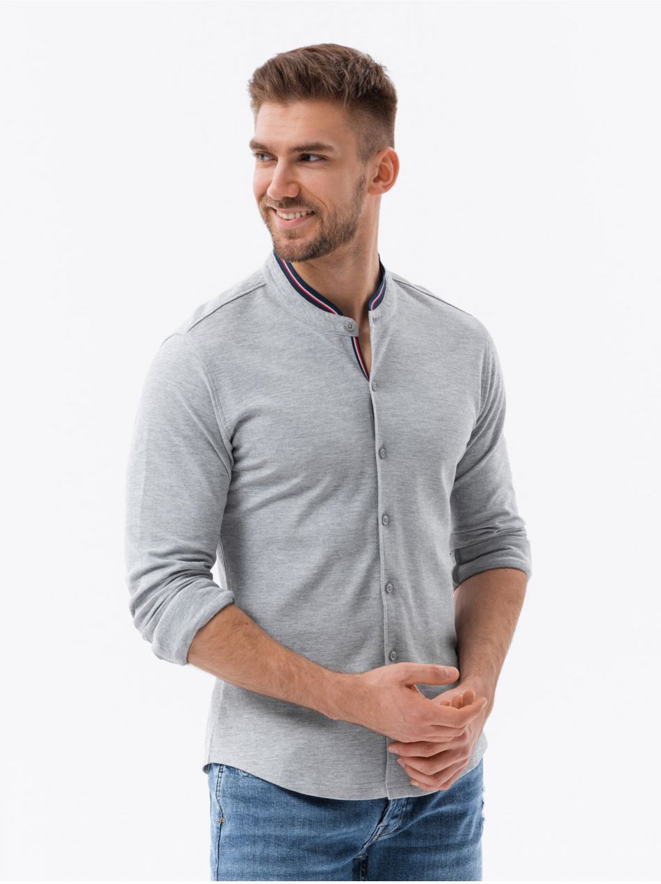 Pánska slim košeľa Ombre Clothing