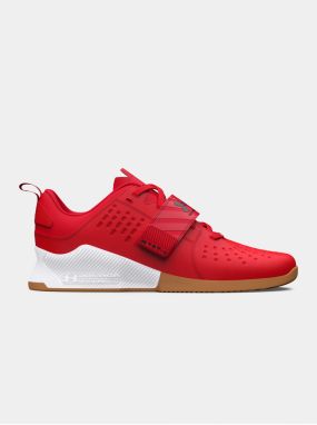 Červené kožené športové tenisky Under Armour UA Reign Lifter Unisex