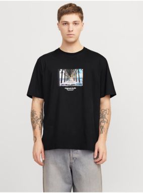 Čierne pánske tričko Jack & Jones Vesterbro