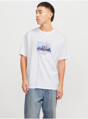 Biele pánske tričko Jack & Jones Vesterbro