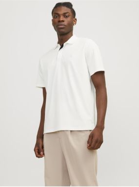 Biele pánske polo tričko Jack & Jones Crodney
