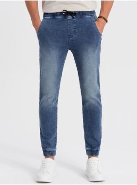 Modré pánske rifle Ombre Clothing