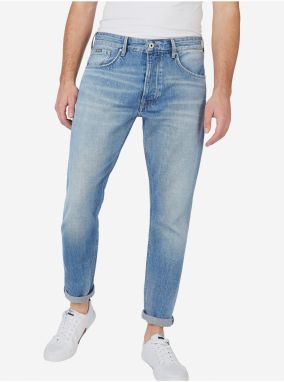 Straight fit pre mužov Pepe Jeans - svetlomodrá