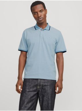 Svetlomodré pánske polo tričko Jack & Jones