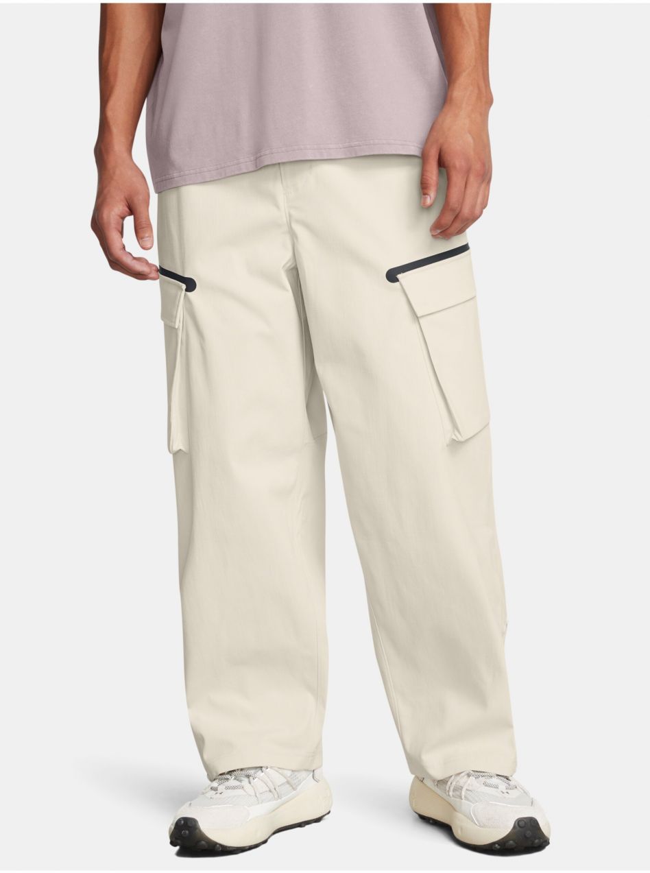 Pánske športové nohavice Under Armour UA Unstoppable Utility Cargo-WHT