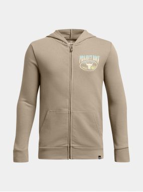 Chlapčenská mikina Under Armour Pjt Rck Boys LS FZ HD Q1-BRN