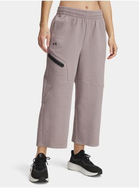 Dámske športové nohavice Under Armour Unstoppable Flc Grid Crop-GRY