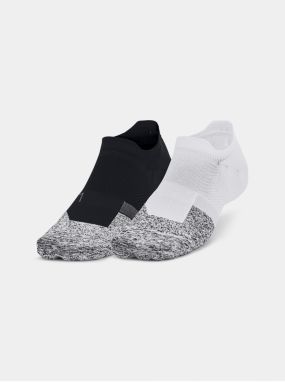 Súprava dvoch párov pánskych ponožiek v čiernej a bielej farbe Under Armour
