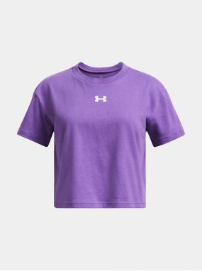 Dievčenské tričko Under Armour UA CROP SPORTSTYLE LOGO SS-PPL