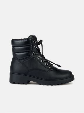Čierna dievčenská členková obuv Geox Casey B ABX