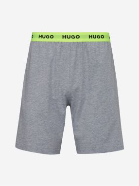 Svetlosivé pánske pyžamové kraťasy HUGO