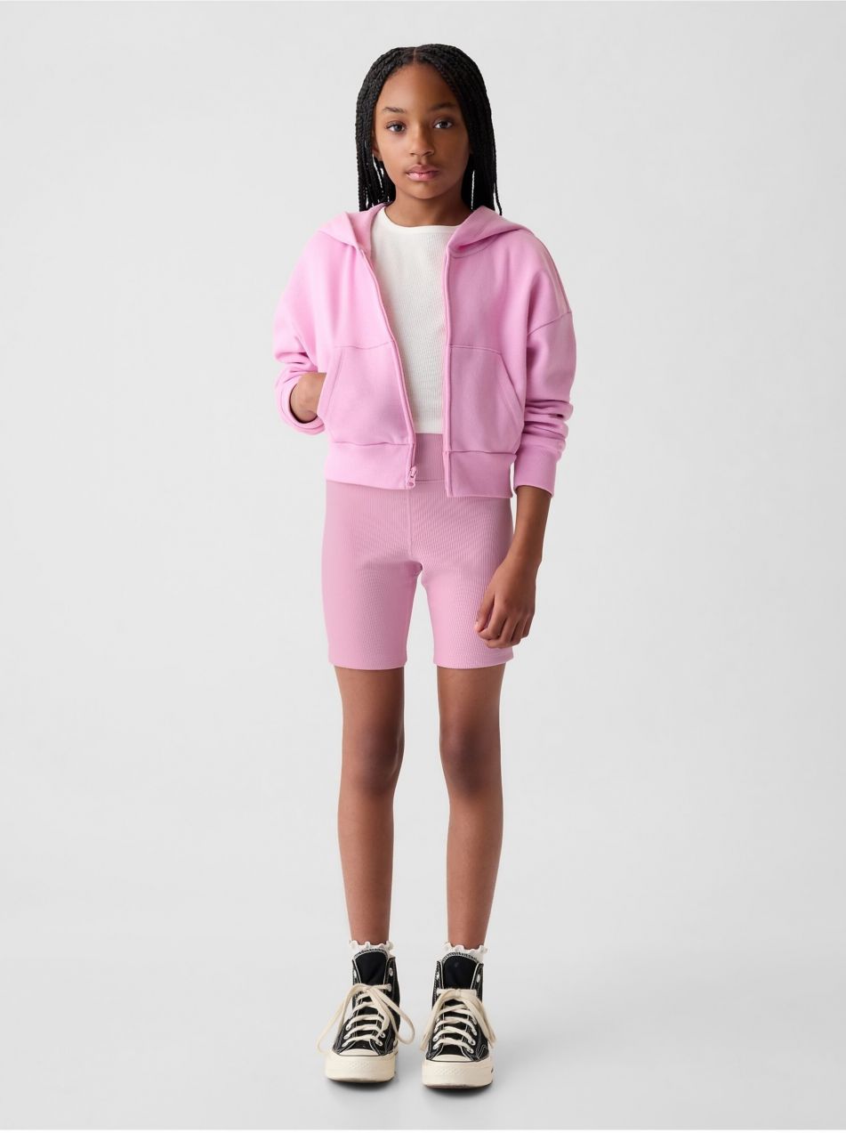 Detské rebrované biker shorts GAP