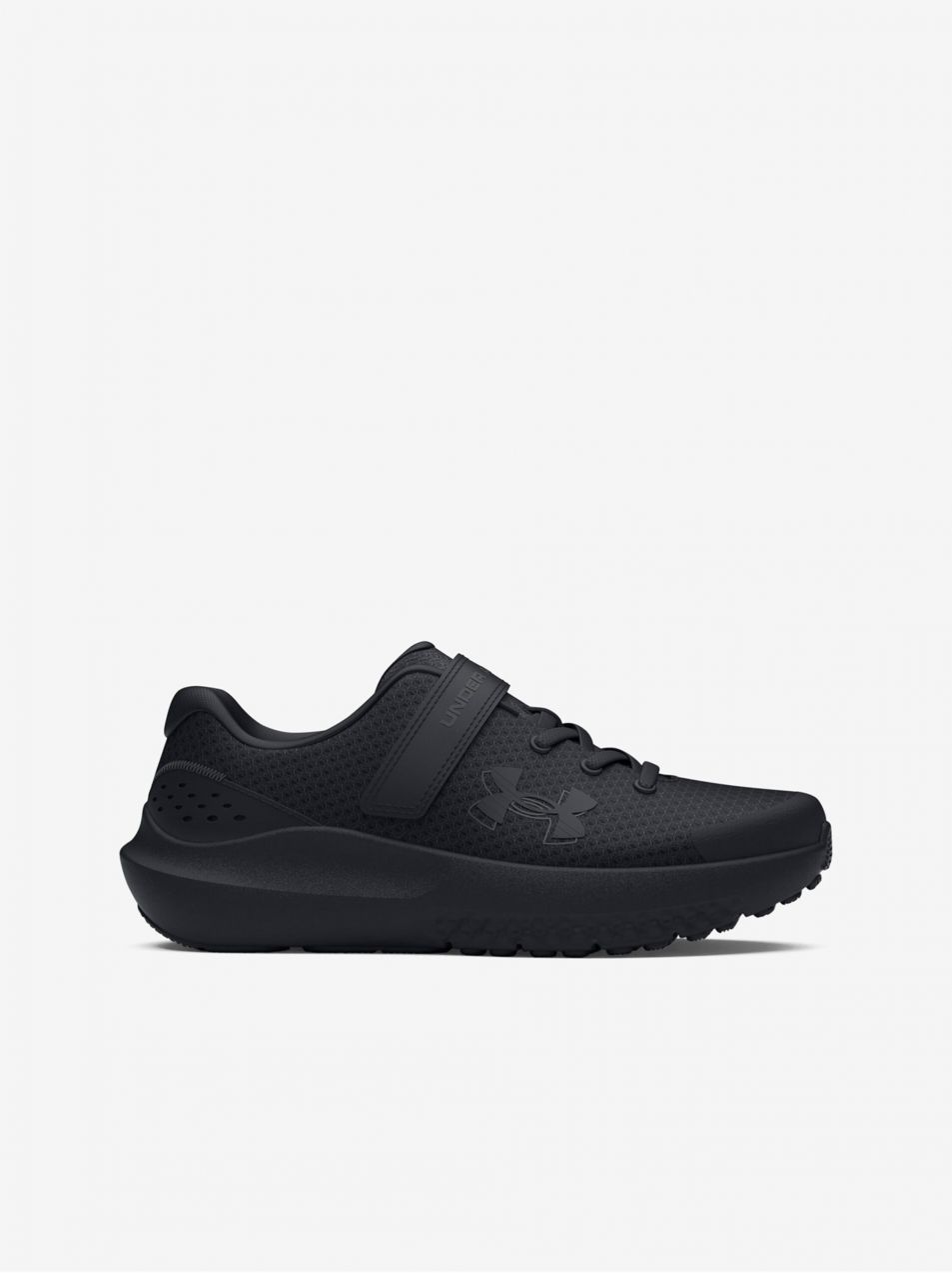 Čierne chlapčenské športové tenisky Under Armour UA BPS Surge 4 AC
