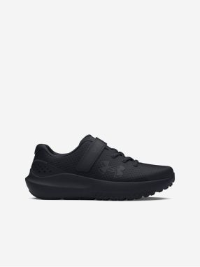 Čierne chlapčenské športové tenisky Under Armour UA BPS Surge 4 AC