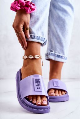 Papuče, žabky pre ženy BIG STAR SHOES - fialová