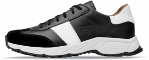 Botas Nordic Black- Pánske kožené outdoorové tenisky / botasky čierno-biele česká výroba zo Zlína