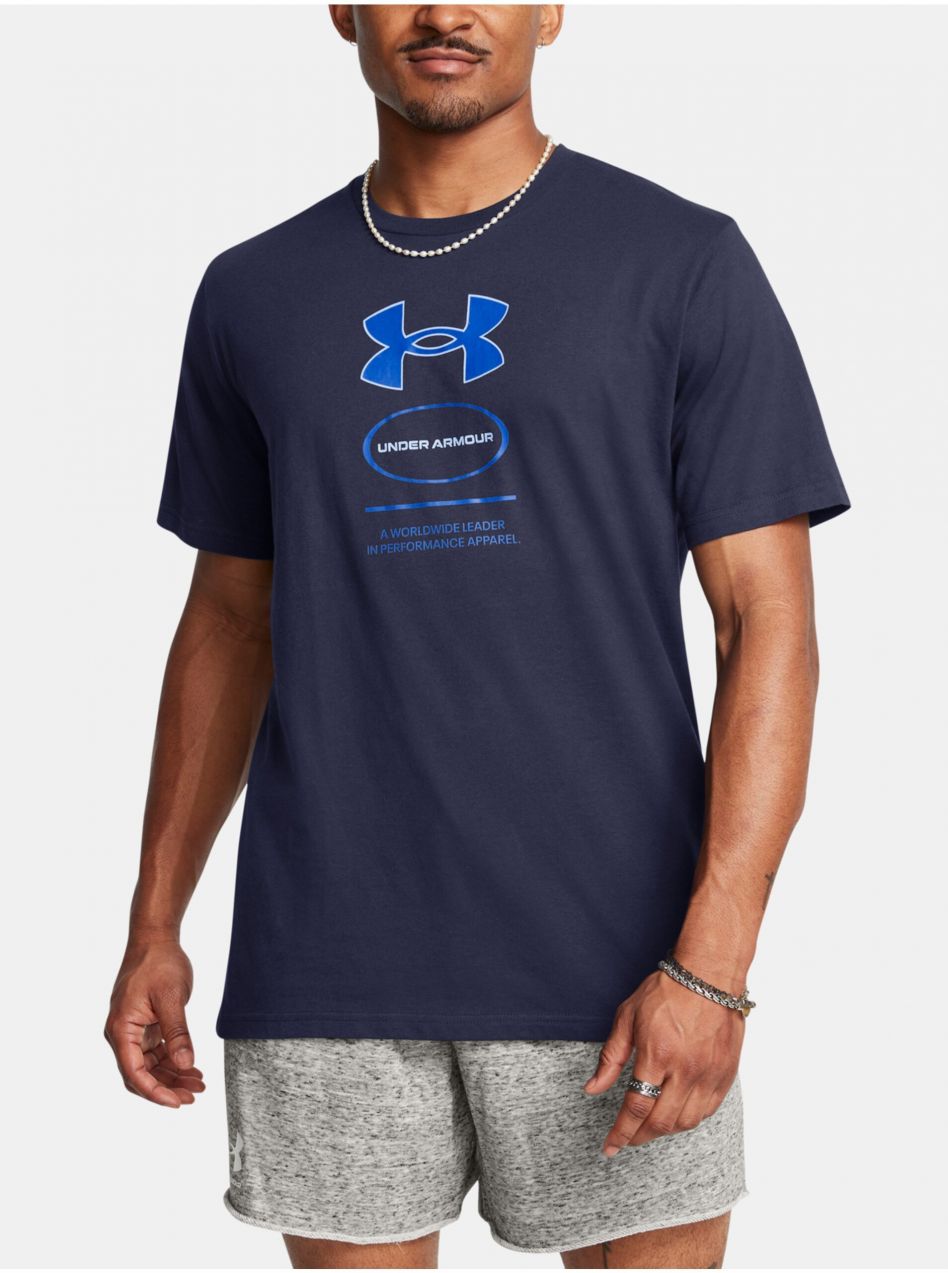 Tričká s krátkym rukávom pre mužov Under Armour - modrá